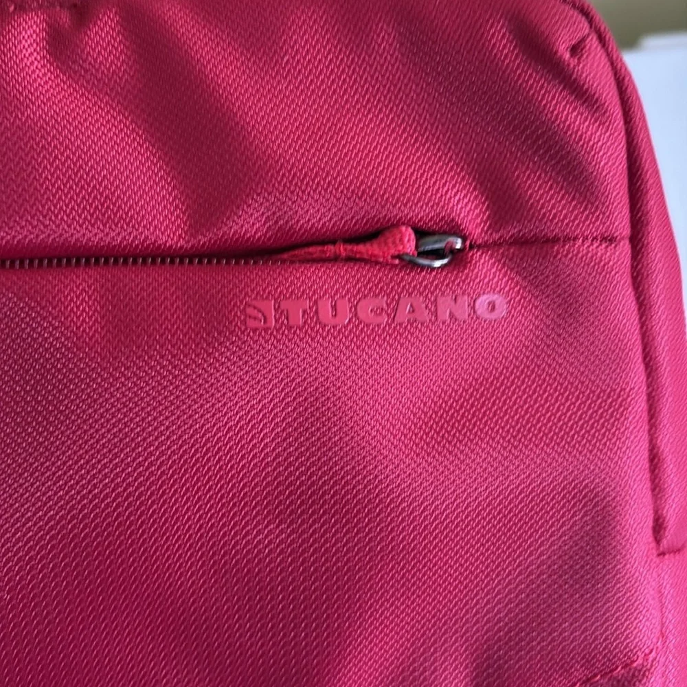 Tucano Red Nylon Minimalist Laptop Bag